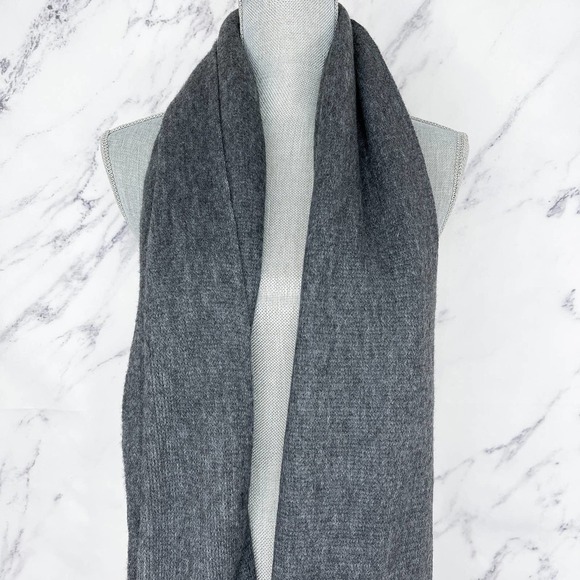 Lucky Brand | Dark Grey Solid Brushed Scarf - Picture 8 of 11